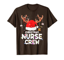 Load image into Gallery viewer, Funny shirts V-neck Tank top Hoodie sweatshirt usa uk au ca gifts for Christmas Nurse Crew Santa Hat Reindeer Merry Christmas gift T-Shirt 266284