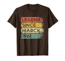 Load image into Gallery viewer, Legend Since March 1961 59th Birthday Gifts 59 Years Old T-Shirt-5874843