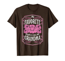 Load image into Gallery viewer, My Favorite People Call Me Grandma Floral Christmas Gifts T-Shirt-2039672
