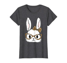 Load image into Gallery viewer, Bunny Rabbit Glasses Leopard Print Easter TShirt T-Shirt192077