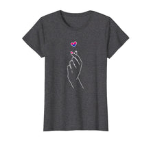 Load image into Gallery viewer, Funny shirts V-neck Tank top Hoodie sweatshirt usa uk au ca gifts for Korean Heart Bisexual Shirt Finger Heart Kpop Merchandise 790622