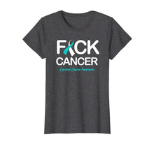 Load image into Gallery viewer, Funny shirts V-neck Tank top Hoodie sweatshirt usa uk au ca gifts for Cervical Cancer Awareness Products Fck Cancer Shirt 1027027