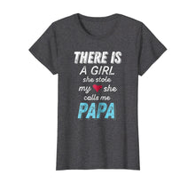 Load image into Gallery viewer, Funny shirts V-neck Tank top Hoodie sweatshirt usa uk au ca gifts for Papa Gifts Shirts from Granddaughter, She Stole My Heart Tee 263079