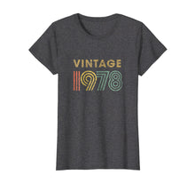 Load image into Gallery viewer, Vintage T-Shirt Born In 1978 Retro 40th Birthday Gift