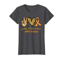 Load image into Gallery viewer, Peace Love Cure Ribbon ADHD Awareness Gifts TShirt857843