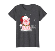 Load image into Gallery viewer, Funny shirts V-neck Tank top Hoodie sweatshirt usa uk au ca gifts for Cute Pig Santa Hat Merry Christmas Pig Lover Gifts T-Shirt 517195