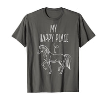 Load image into Gallery viewer, Funny shirts V-neck Tank top Hoodie sweatshirt usa uk au ca gifts for My Happy Place Horse Lover Gifts Horseback Riding Equestrian T-Shirt 143037