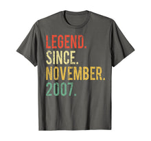 Load image into Gallery viewer, Funny shirts V-neck Tank top Hoodie sweatshirt usa uk au ca gifts for 12 years old Gifts Shirt- Legend Since November 2007 T-Shirt 126109