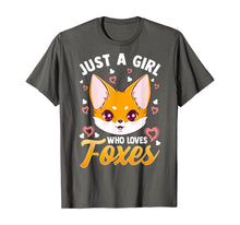 Load image into Gallery viewer, Funny shirts V-neck Tank top Hoodie sweatshirt usa uk au ca gifts for Just A Girl Who Loves Foxes Kids Girls Cute Fox Gift Mom T-Shirt 1085790