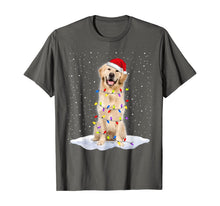 Load image into Gallery viewer, Funny shirts V-neck Tank top Hoodie sweatshirt usa uk au ca gifts for Golden retriever Santa Christmas Tree Lights Xmas Gifts T-Shirt 740329