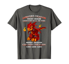 Load image into Gallery viewer, Funny shirts V-neck Tank top Hoodie sweatshirt usa uk au ca gifts for Annoyed Dragon Touchy Dragon Grouchy Ball Of Fire T-Shirt 711274