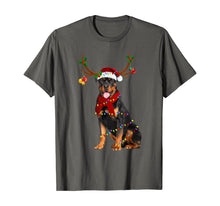 Load image into Gallery viewer, Funny shirts V-neck Tank top Hoodie sweatshirt usa uk au ca gifts for Santa Rottweiler reindeer Light Christmas gifts T-Shirt 389659