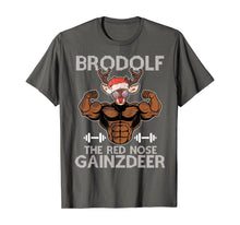 Load image into Gallery viewer, Funny shirts V-neck Tank top Hoodie sweatshirt usa uk au ca gifts for Brodolf The Red Nose Gainzdeer Tee Merry Liftmas Christmas T-Shirt 894279