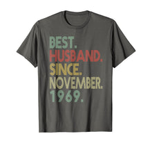 Load image into Gallery viewer, Mens 50th Wedding Anniversary Gifts Husband Since November 1969 T-Shirt