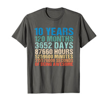 Load image into Gallery viewer, Funny shirts V-neck Tank top Hoodie sweatshirt usa uk au ca gifts for 10 Years Old 10th Birthday Vintage Retro 120 Months T-Shirt 234833