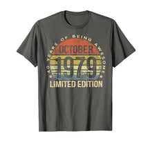 Load image into Gallery viewer, Born October 1979 Limited Edition Bday Gifts 40th Birthday T-Shirt 30861