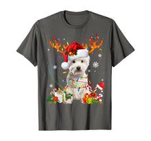 Load image into Gallery viewer, Westie Dog Christmas Reindeer Funny Xmas Gift T-Shirt