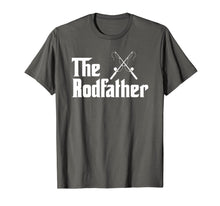 Load image into Gallery viewer, Mens The Rodfather Funny Fishing Fathers Day Gift Dad Grandpa T-Shirt-2324389