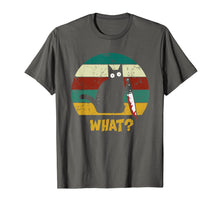 Load image into Gallery viewer, WHAT Murderous Cat With Knife Vintage Halloween Gifts 2019 T-Shirt