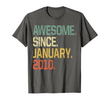 Load image into Gallery viewer, 10 Years Old Shirt Gift- Awesome Since January 2010 T-Shirt-1060238