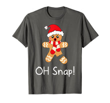 Load image into Gallery viewer, Funny shirts V-neck Tank top Hoodie sweatshirt usa uk au ca gifts for Womens Gingerbread Man Gift Funny Cute Christmas Oh Snap T-Shirt 636160