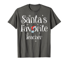 Load image into Gallery viewer, Santa's Favorite Teacher Job Xmas gifts T-Shirt