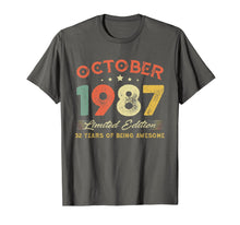 Load image into Gallery viewer, October 1987 32 Years Old Vintage 32nd Birthday Gifts T-Shirt