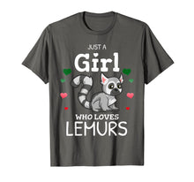 Load image into Gallery viewer, Just A Girl Who Loves Lemurs Madagascar Flag Colors Gift T-Shirt-3187030