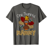 Load image into Gallery viewer, One Thankful Nanny Turkey Thanksgiving gift T-Shirt