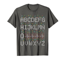 Load image into Gallery viewer, ECG Nurse Alphabet Hearbeat Nurse Ugly Christmas Pajama T-Shirt-2190886