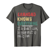 Load image into Gallery viewer, Grandad Knows Everything - Christmas Grandpa Gift T-Shirt-1949956