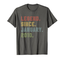 Load image into Gallery viewer, Legend Since January 2010 10th Birthday 10 Years Old Gifts T-Shirt-3194170