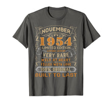 Load image into Gallery viewer, November 1954 Shirt 65 Years Old 65th Birthday Gift Him Her T-Shirt