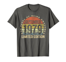 Load image into Gallery viewer, Born September 1979 Limited Edition Bday Gifts 40th Birthday T-Shirt 94085
