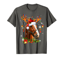 Load image into Gallery viewer, Funny shirts V-neck Tank top Hoodie sweatshirt usa uk au ca gifts for Horse Christmas Reindeer Lights Funny Horse Xmas Gift T-Shirt 262327