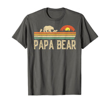 Load image into Gallery viewer, Mens Papa Bear Vintage Art Daddy Wildling Father's Day Dad TShirt423569