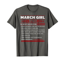 Load image into Gallery viewer, March girl facts is most known for human lie detector TShirt64393