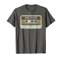 Load image into Gallery viewer, Vintage Best of 1977 42nd Birthday Cassette TShirt119179