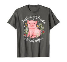 Load image into Gallery viewer, Pig Shirt Just Girl Who Loves Pigs Shirt Pig Lovers Gift-118128