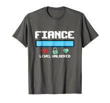 Load image into Gallery viewer, Funny shirts V-neck Tank top Hoodie sweatshirt usa uk au ca gifts for Fiance Level Unlocked T-Shirt for a New Fiance Gamer 1772987