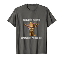 Load image into Gallery viewer, Funny shirts V-neck Tank top Hoodie sweatshirt usa uk au ca gifts for Goats Make me Happy Shirt, Goat Lover T-Shirt 642860