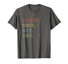 Load image into Gallery viewer, Legend Since May 2003 16th Birthday 16 Years Old Tshirt