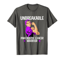Load image into Gallery viewer, Pancreatic Cancer Awareness T Shirt Unbreakable Warrior Gift