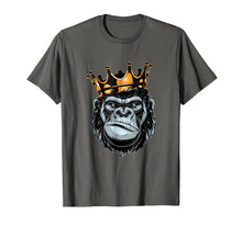 Load image into Gallery viewer, Gorilla King T-Shirt, Alpha T-Shirt, Funny Ape, Wildlife