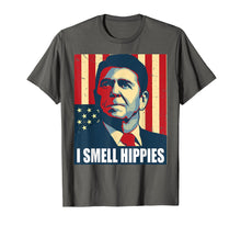 Load image into Gallery viewer, Funny shirts V-neck Tank top Hoodie sweatshirt usa uk au ca gifts for Ronald Reagan I Smell Hippies Shirt Funny Political Gifts 174695