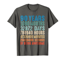 Load image into Gallery viewer, 90 Years Old 90th Birthday Vintage Retro T Shirt 1080 Months