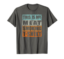 Load image into Gallery viewer, Great Gift BBQ Smoker Retro Tee - My Meat Smoking T-shirt 135280