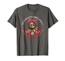 Load image into Gallery viewer, Funny shirts V-neck Tank top Hoodie sweatshirt usa uk au ca gifts for Sloth She's Beauty She's-Grace She'll Punch You In The Face 3643880