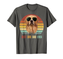 Load image into Gallery viewer, Mens Best Dog Dad Ever Golden Retriever Tshirt Father's Day Gifts 127868