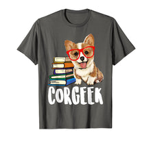 Load image into Gallery viewer, Funny shirts V-neck Tank top Hoodie sweatshirt usa uk au ca gifts for Corgeek Reading Book Tshirt Funny Corgi Dog Lover Gifts 1069697